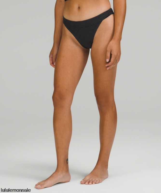Lululemon Damen DELULU493 | Lululemon Deutschland Black Diamond Grid Knapp Geschnittene Badehose